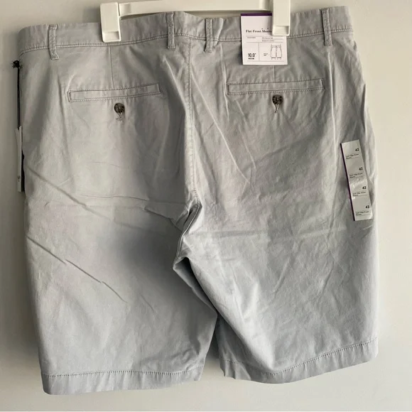 Men's 10” Slim Fit Linden Shorts - Goodfellow & Co™ Light Gray Size 42 - Picture 2 of 6